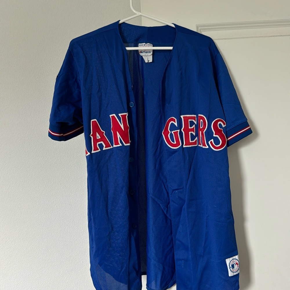 Majestic Genuine Rangers Jersey Medium